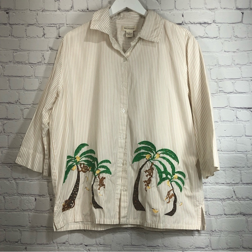 Bechamel button down stripes